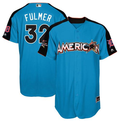 Tigers #32 Michael Fulmer Blue 2017 All-Star American League Stitched Youth MLB Jersey