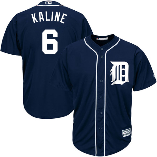 Tigers #6 Al Kaline Navy Blue Cool Base Stitched Youth MLB Jersey