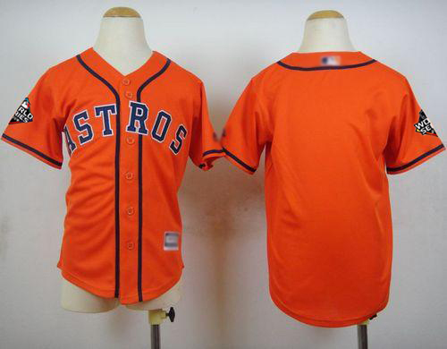 Astros Blank Orange Cool Base 2019 World Series Bound Stitched Youth MLB Jersey Astros Blank Orange Cool Base 2019 World Series Bound Stitched Youth MLB Jersey