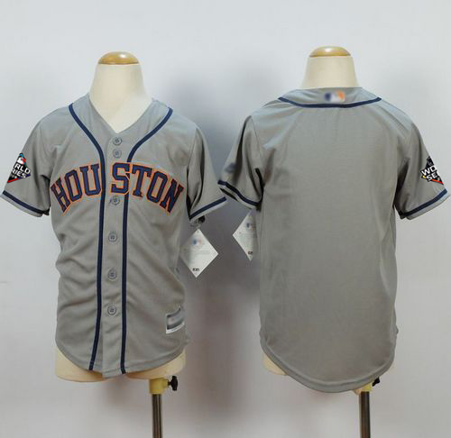 Astros Blank Grey Cool Base 2019 World Series Bound Stitched Youth MLB Jersey Astros Blank Grey Cool Base 2019 World Series Bound Stitched Youth MLB Jersey