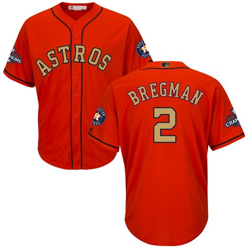 Astros #2 Alex Bregman Orange 2018 Gold Program Cool Base Stitched Youth MLB Jersey Astros #2 Alex Bregman Orange 2018 Gold Program Cool Base Stitched Youth MLB Jersey