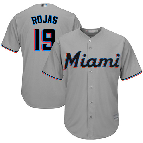 Marlins #19 Miguel Rojas Grey Cool Base Stitched Youth MLB Jersey Marlins #19 Miguel Rojas Grey Cool Base Stitched Youth MLB Jersey