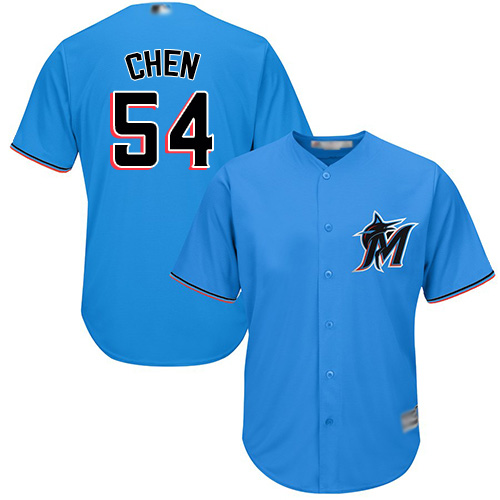 Marlins #54 Wei-Yin Chen Blue Cool Base Stitched Youth MLB Jersey Marlins #54 Wei-Yin Chen Blue Cool Base Stitched Youth MLB Jersey