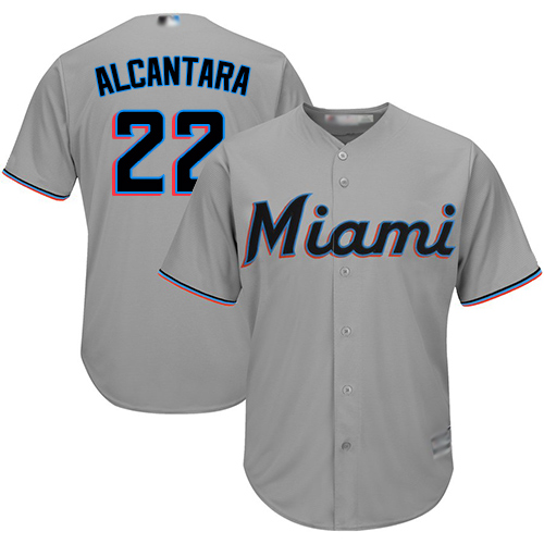 Marlins #22 Sandy Alcantara Grey Cool Base Stitched Youth MLB Jersey Marlins #22 Sandy Alcantara Grey Cool Base Stitched Youth MLB Jersey