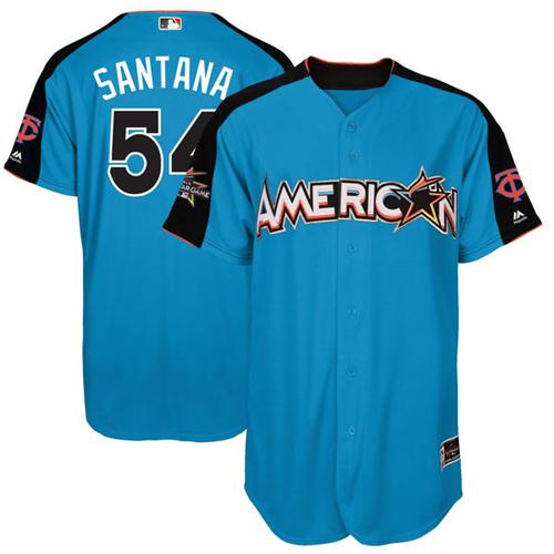 Twins #54 Ervin Santana Blue 2017 All-Star American League Stitched Youth MLB Jersey