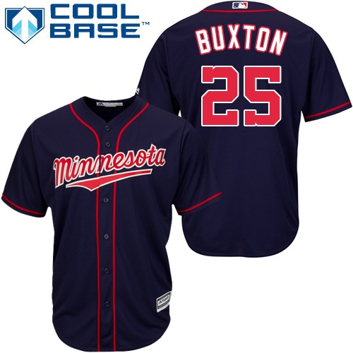 Twins #25 Byron Buxton Navy blue Cool Base Stitched Youth MLB Jersey Twins #25 Byron Buxton Navy blue Cool Base Stitched Youth MLB Jersey