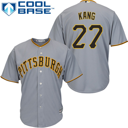 Pirates #27 Jung-ho Kang Grey Cool Base Stitched Youth MLB Jersey