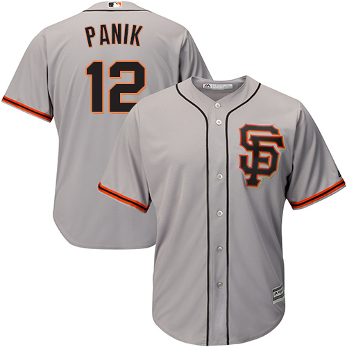 Giants #12 Joe Panik Grey Road 2 Cool Base Stitched Youth MLB Jersey