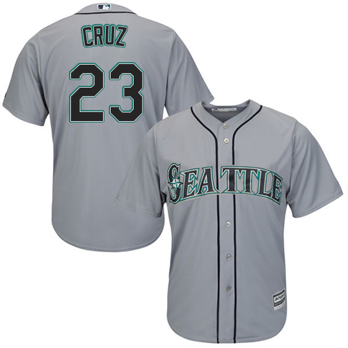 Mariners #23 Nelson Cruz Grey Cool Base Stitched Youth MLB Jersey Mariners #23 Nelson Cruz Grey Cool Base Stitched Youth MLB Jersey