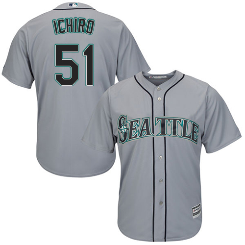 Mariners #51 Ichiro Suzuki Grey Cool Base Stitched Youth MLB Jersey Mariners #51 Ichiro Suzuki Grey Cool Base Stitched Youth MLB Jersey