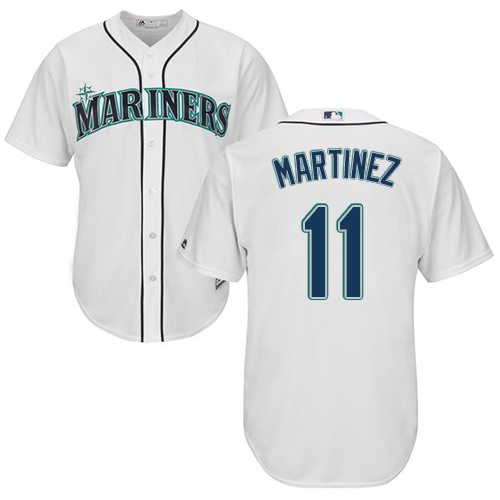 Mariners #11 Edgar Martinez White Cool Base Stitched Youth MLB Jersey Mariners #11 Edgar Martinez White Cool Base Stitched Youth MLB Jersey