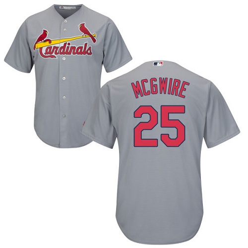 Cardinals #25 Mark McGwire Grey Cool Base Stitched Youth MLB Jersey Cardinals #25 Mark McGwire Grey Cool Base Stitched Youth MLB Jersey