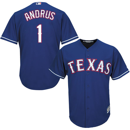Rangers #1 Elvis Andrus Blue Cool Base Stitched Youth MLB Jersey Rangers #1 Elvis Andrus Blue Cool Base Stitched Youth MLB Jersey