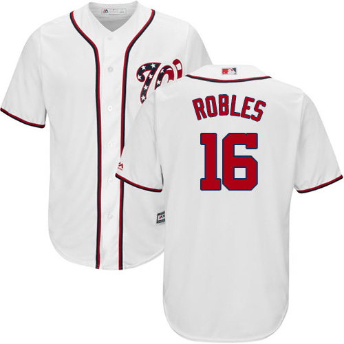 Nationals #16 Victor Robles White New Cool Base Stitched Youth MLB Jersey