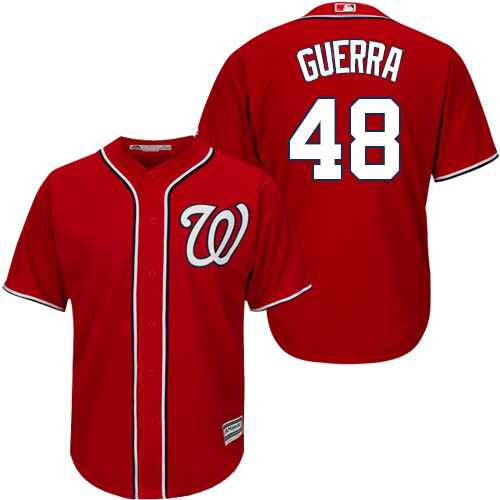 Nationals #48 Javy Guerra Red New Cool Base Stitched Youth MLB Jersey Nationals #48 Javy Guerra Red New Cool Base Stitched Youth MLB Jersey