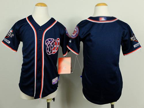 Nationals Blank Navy Blue Cool Base 2019 World Series Champions Stitched Youth MLB Jersey Nationals Blank Navy Blue Cool Base 2019 World Series Champions Stitched Youth MLB Jersey