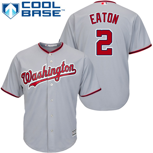 Nationals #2 Adam Eaton Grey Cool Base Stitched Youth MLB Jersey Nationals #2 Adam Eaton Grey Cool Base Stitched Youth MLB Jersey