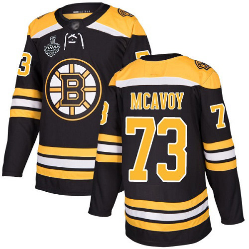 Adidas Bruins #73 Charlie McAvoy Black Home Authentic Stanley Cup Final Bound Youth Stitched NHL Jersey