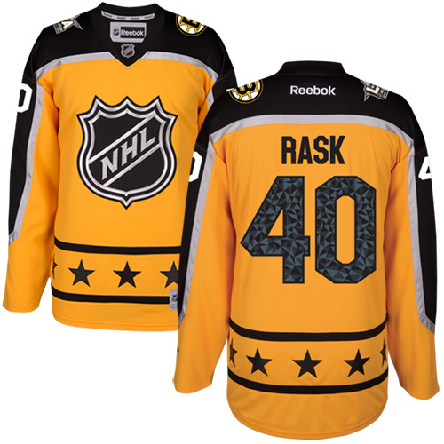 Bruins #40 Tuukka Rask Yellow 2017 All-Star Atlantic Division Youth Stitched NHL Jersey
