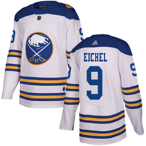 Adidas Sabres #9 Jack Eichel White Authentic 2018 Winter Classic Youth Stitched NHL Jersey