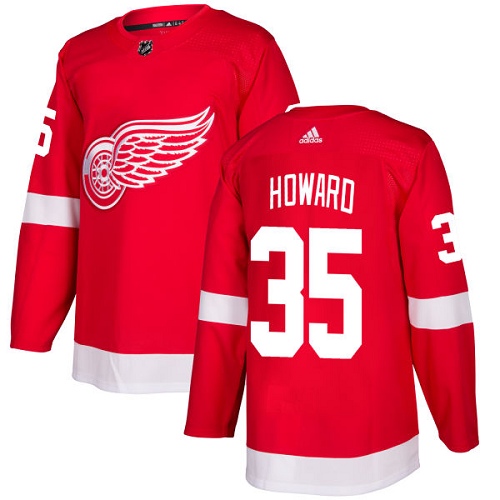 Adidas Red Wings #35 Jimmy Howard Red Home Authentic Stitched Youth NHL Jersey Adidas Red Wings #35 Jimmy Howard Red Home Authentic Stitched Youth NHL Jersey