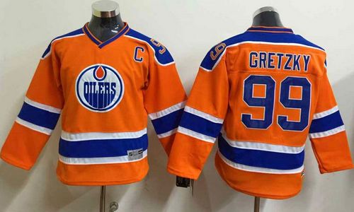 Oilers #99 Wayne Gretzky Orange CCM Throwback Stitched Youth NHL Jersey Oilers #99 Wayne Gretzky Orange CCM Throwback Stitched Youth NHL Jersey