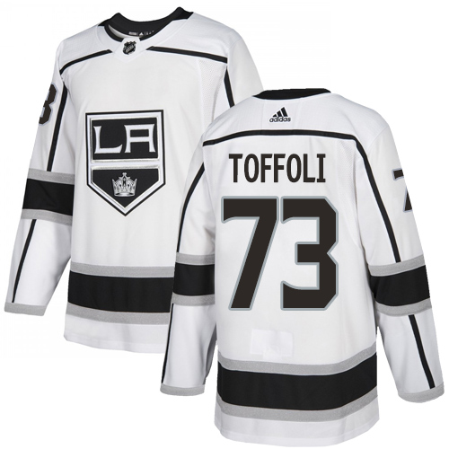 Adidas Kings #73 Tyler Toffoli White Road Authentic Stitched Youth NHL Jersey