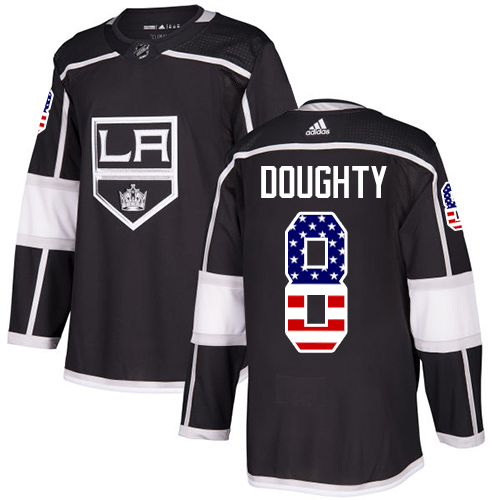 Adidas Kings #8 Drew Doughty Black Home Authentic USA Flag Stitched Youth NHL Jersey Adidas Kings #8 Drew Doughty Black Home Authentic USA Flag Stitched Youth NHL Jersey
