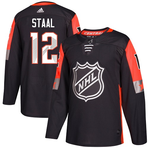 Adidas Wild #12 Eric Staal Black 2018 All-Star Central Division Authentic Stitched Youth NHL Jersey