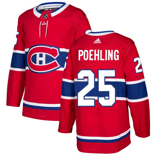 Adidas Canadiens #25 Ryan Poehling Red Home Authentic Stitched Youth NHL Jersey Adidas Canadiens #25 Ryan Poehling Red Home Authentic Stitched Youth NHL Jersey