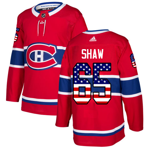 Adidas Canadiens #65 Andrew Shaw Red Home Authentic USA Flag Stitched Youth NHL Jersey Adidas Canadiens #65 Andrew Shaw Red Home Authentic USA Flag Stitched Youth NHL Jersey