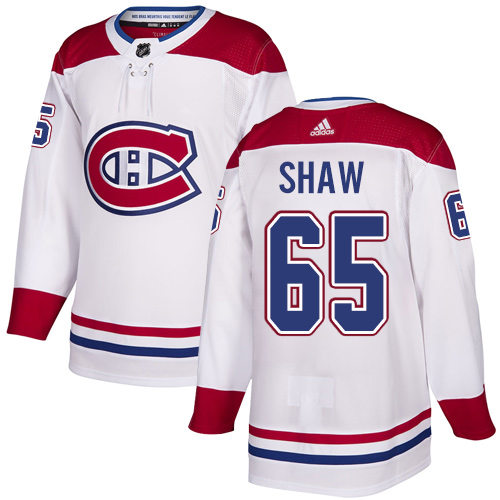 Adidas Canadiens #65 Andrew Shaw White Authentic Stitched Youth NHL Jersey Adidas Canadiens #65 Andrew Shaw White Authentic Stitched Youth NHL Jersey