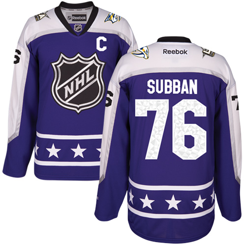 Predators #76 P.K Subban Purple 2017 All-Star Central Division Stitched Youth NHL Jersey