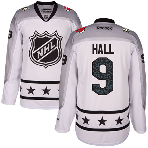 Devils #9 Taylor Hall White 2017 All-Star Metropolitan Division Stitched Youth NHL Jersey