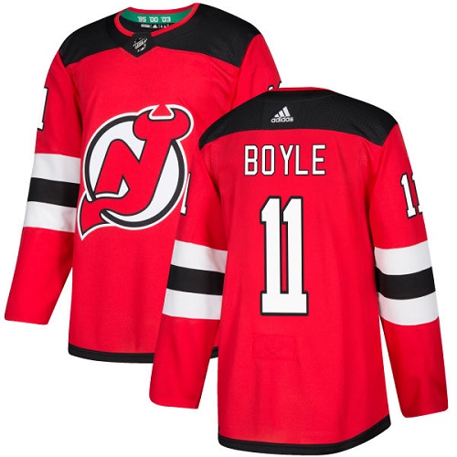 Adidas Devils #11 Brian Boyle Red Home Authentic Stitched Youth NHL Jersey