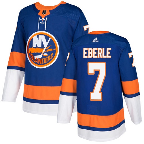 Adidas Islanders #7 Jordan Eberle Royal Blue Home Authentic Stitched Youth NHL Jersey