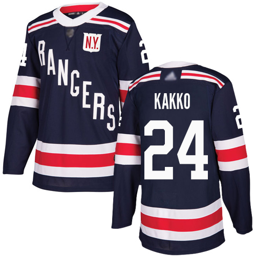 Adidas Rangers #24 Kaapo Kakko Navy Blue Authentic 2018 Winter Classic Stitched Youth NHL Jersey