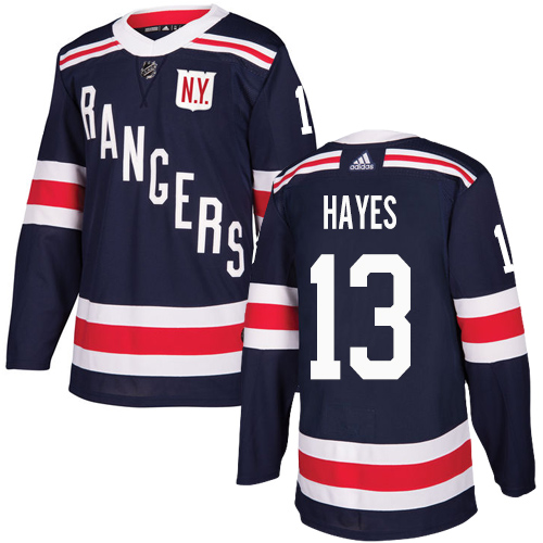 Adidas Rangers #13 Kevin Hayes Navy Blue Authentic 2018 Winter Classic Stitched Youth NHL Jersey