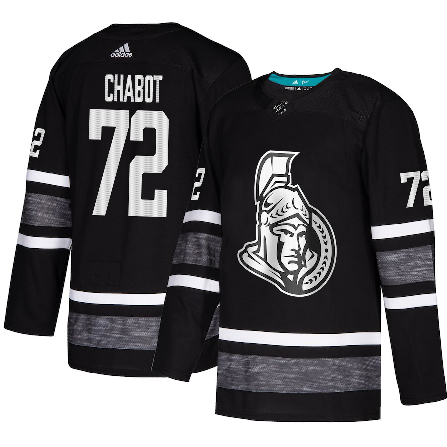Adidas Senators #72 Thomas Chabot Black Authentic 2019 All-Star Stitched Youth NHL Jersey