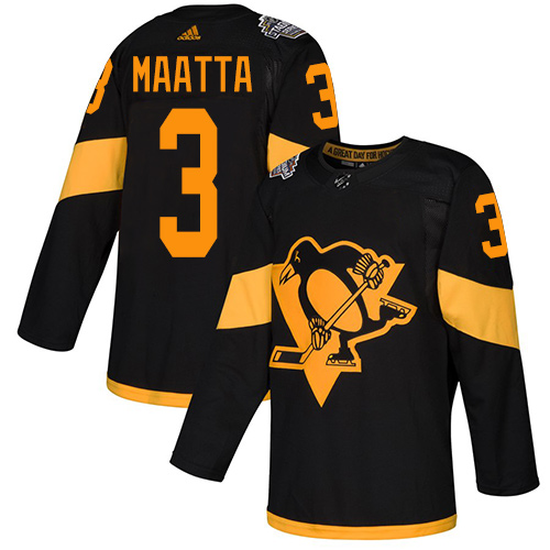 Adidas Penguins #3 Olli Maatta Black Authentic 2019 Stadium Series Stitched Youth NHL Jersey Adidas Penguins #3 Olli Maatta Black Authentic 2019 Stadium Series Stitched Youth NHL Jersey