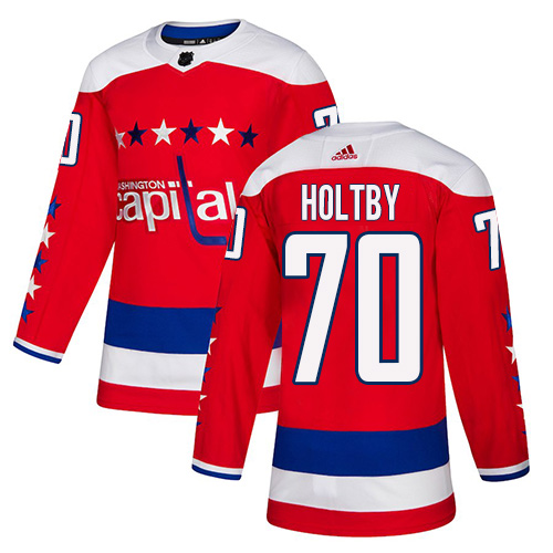 Adidas Capitals #70 Braden Holtby Red Alternate Authentic Stitched Youth NHL Jersey Adidas Capitals #70 Braden Holtby Red Alternate Authentic Stitched Youth NHL Jersey