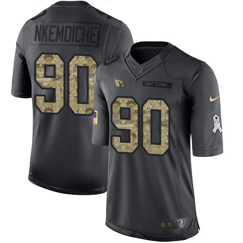 Nike Cardinals #90 Robert Nkemdiche Black Youth Stitched NFL Limited 2016 Salute to Service Jersey Nike Cardinals #90 Robert Nkemdiche Black Youth Stitched NFL Limited 2016 Salute to Service Jersey