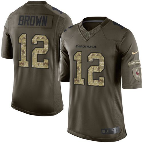 Nike Cardinals #12 John Brown Green Youth Stitched NFL Limited Salute to Service Jersey Nike Cardinals #12 John Brown Green Youth Stitched NFL Limited Salute to Service Jersey