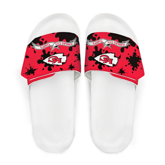 Women's Kansas City Chiefs Beach Adjustable Slides Non-Slip Slippers/Sandals/Shoes 004