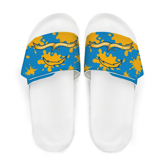 Women's Los Angeles Chargers Beach Adjustable Slides Non-Slip Slippers/Sandals/Shoes 002