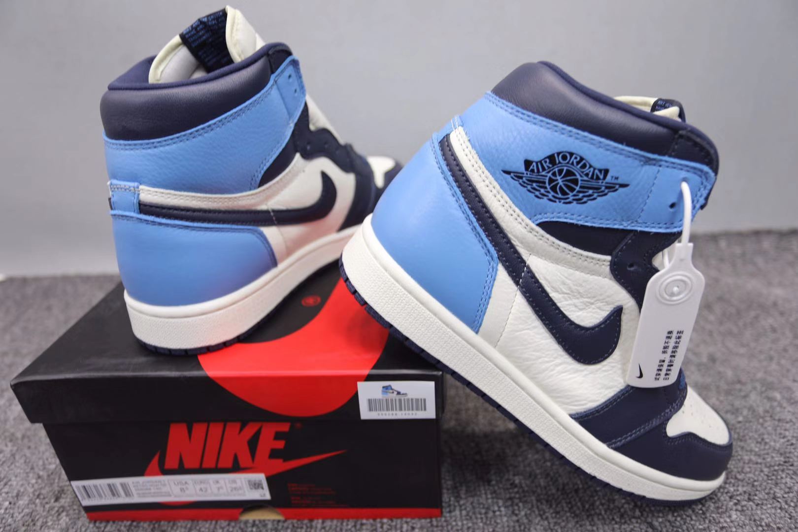 Men's Air Jordan 1 High Obsidian Shoes Men's Air Jordan 1 High Obsidian Shoes