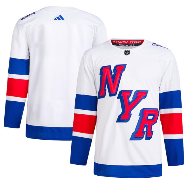 Men's New York Rangers Blank White 2024 Stadium Series Stitched Jersey Men's New York Rangers Blank White 2024 Stadium Series Stitched Jersey