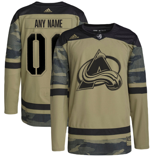 Men's Colorado Avalanche Custom Camo Salute to Service Stitched Jersey Men's Colorado Avalanche Custom Camo Salute to Service Stitched Jersey