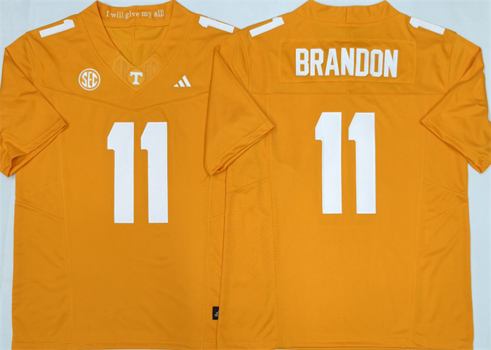 Men's Tennessee Volunteers #11 Faizon Brandon Orange 2026 F.U.S.E. Stitched Jersey
