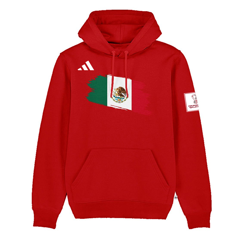 Men's Mexico World Cup Soccer Hoodie Red